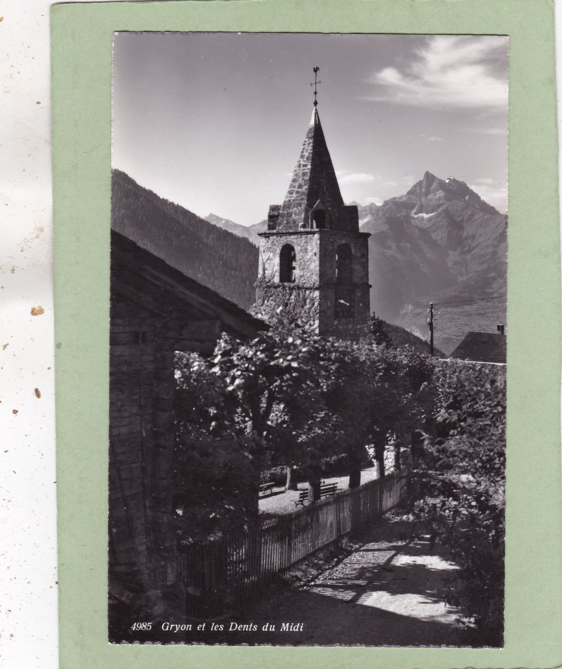 Cartoline postali: Gryon Eglise 1956 – Usato da Herisau venduto da Lisegrat2008