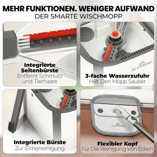 Altro in Apparecchi per la pulizia: Wischmopp Set mit Eimer Gen 2, Bodenwischer mit 360° – Usato da Horgen venduto da Jo79 3