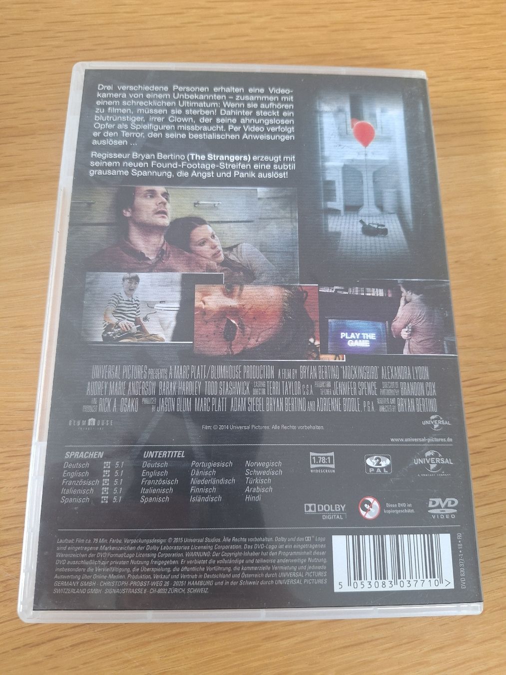 Alle DVDs: Dvd Play-Tödliches Spiel – Gebraucht aus Wanzwil von chlinih93 1