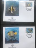 Malediven 1986 Satz WWF Riff-Fische Pazifik Ersttagsbriefe