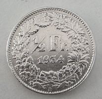 1/2 Rappen 1934 - Selten Jahr und fast UNZ