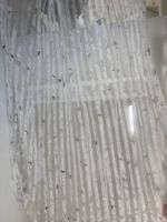 2 Vorhänge zum spannen gemustert - 150 x 170 (S15)