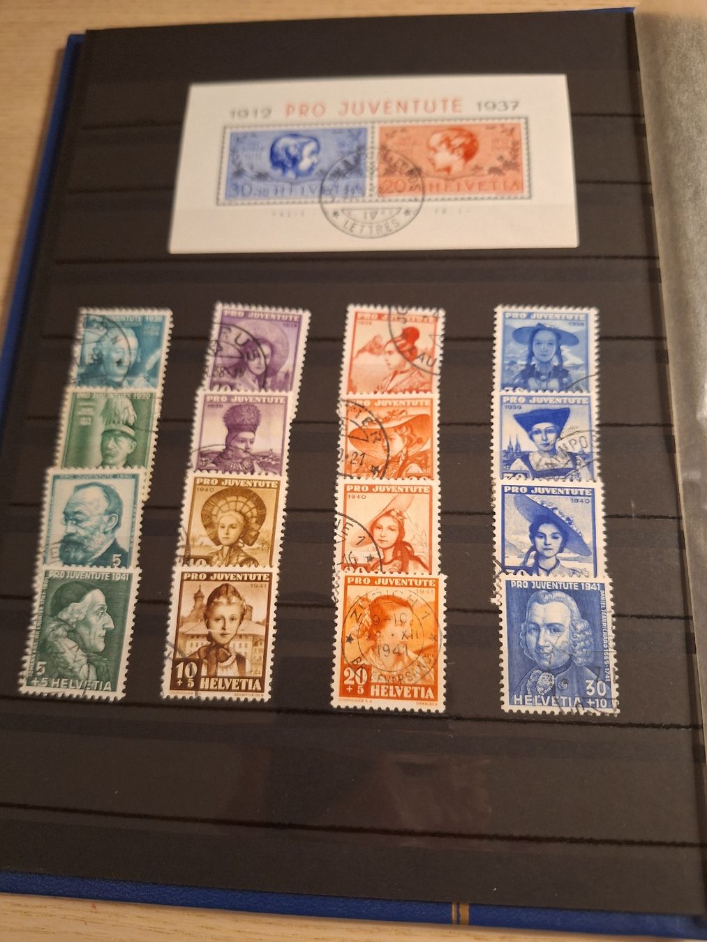 Alle Briefmarken: Pro Juventute fast vollständig  – Gebraucht aus Schaffhausen von RicardoSchaffhausen 3