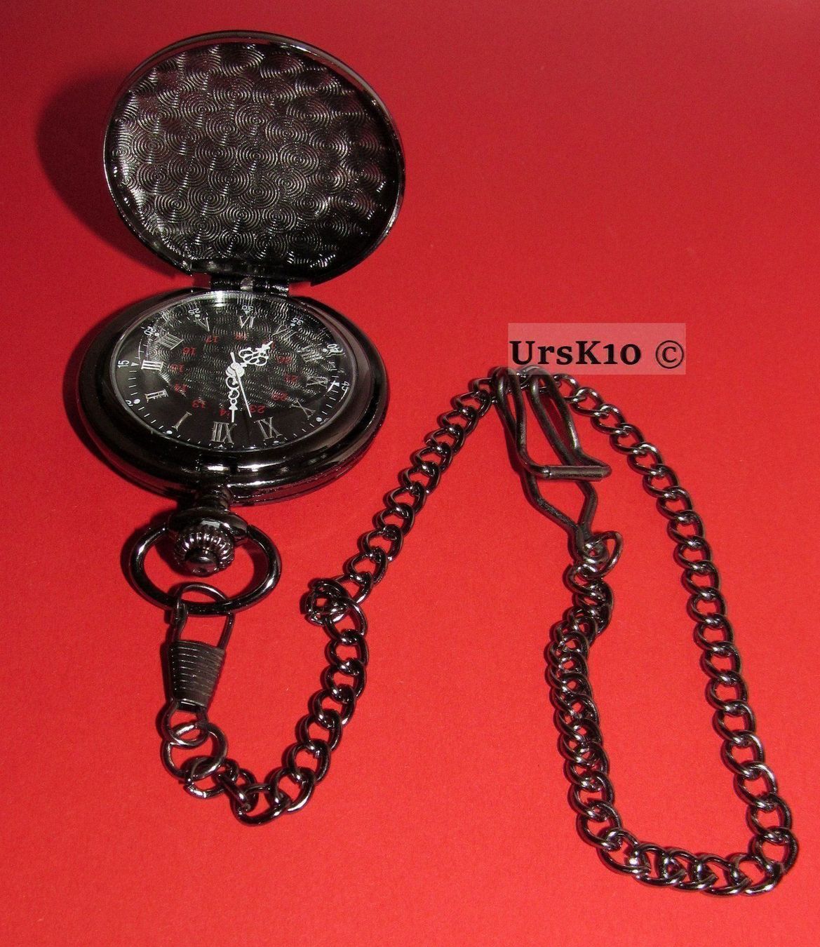 Orologi: Taschenuhr mit Springdeckel, hochglänzend inkl. Kette – Nuovo e nell'imballaggio originale da St. Margarethen TG venduto da ursk10 4