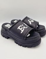 Buffalo Plateau Pantoletten Schwarz Gr. 39 Neu
