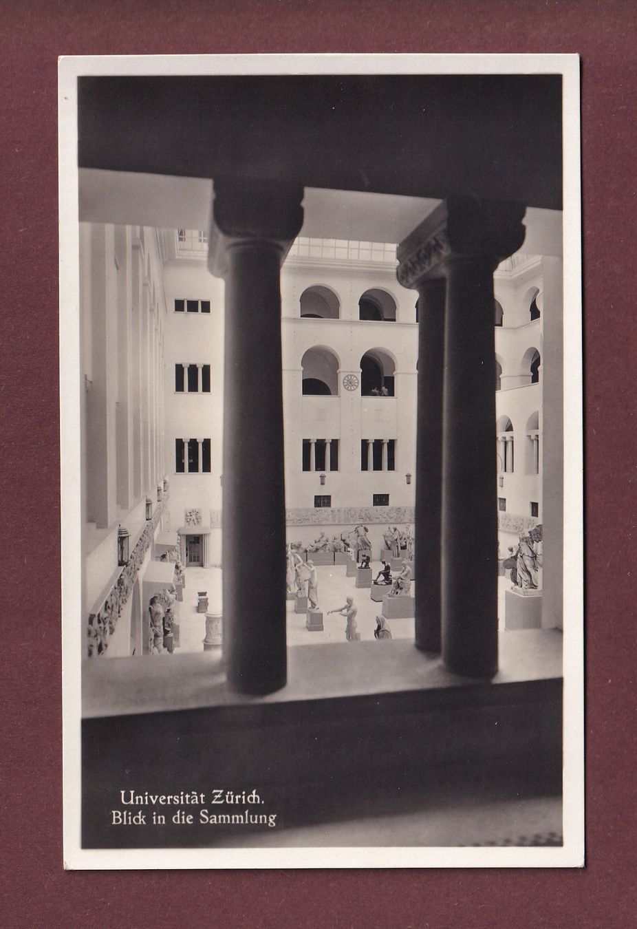 Cartoline postali: ZÜRICH - Universität - Sammlung – Usato da Pully venduto da nicecards