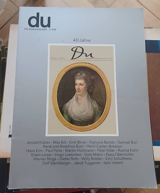 Riviste & Magazine: Schweizer Kulturmagazin DU – Usato da Bern venduto da mit_w2v8 1