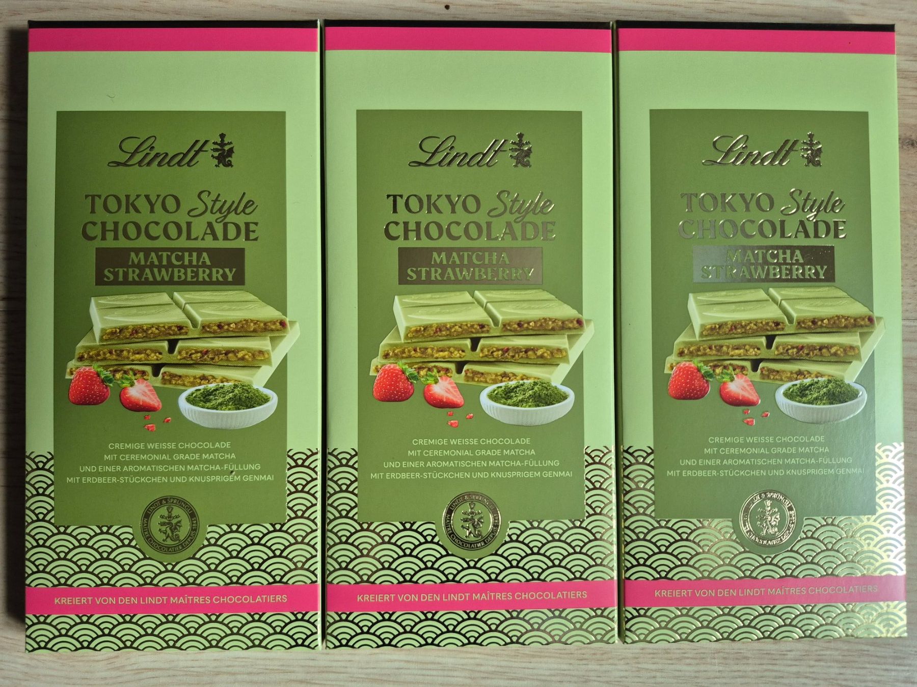 Lindt Cibi & Specialità: Lindt Tokyo Style 3er Pack – Nuovo e nell'imballaggio originale da Schaffhausen venduto da tschintonic