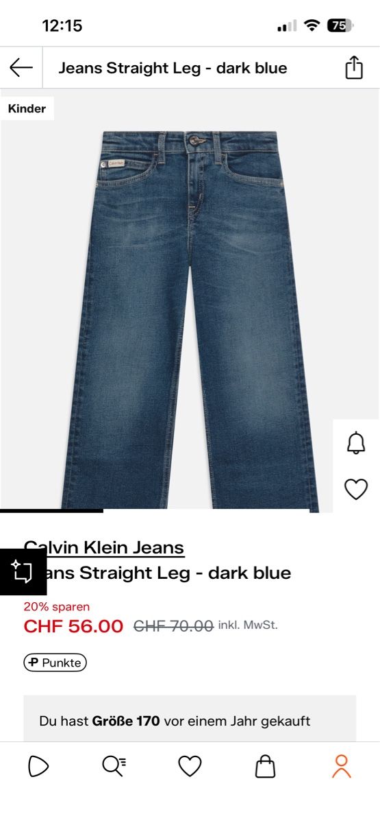 Calvin Klein Pantaloni: Jeans Calvin Klein 164 – Usato da Bern venduto da Regi1975 5
