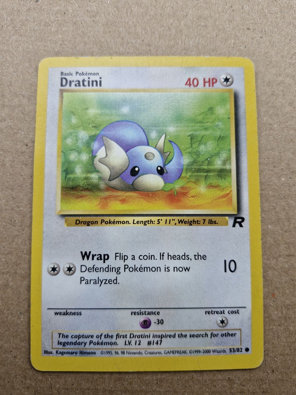 Pokémon Cartes à collectionner: Pokemon Dratini 53/82 Team Rocket 🇬🇧 – D'occasion à Muri AG par endless88