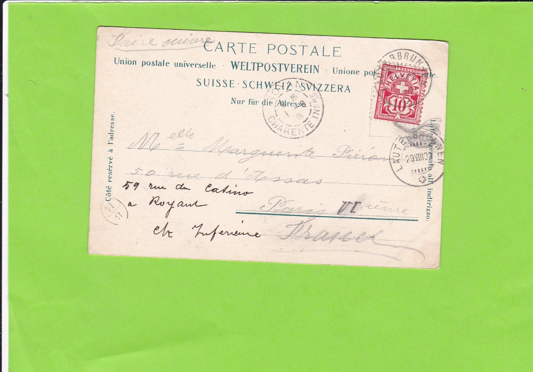 Cartoline postali: Lauterbrunnen und Staubbach – Usato da St. Peterzell venduto da neckertal 1