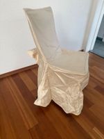 4 Stück edle Stuhl Hussen in Champagner Farbe von Globus