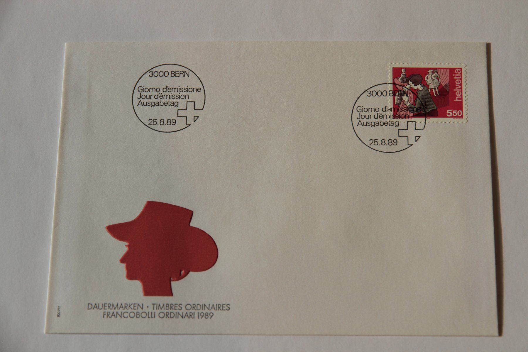 Tutti i francobolli: FDC, Dauermarken Damenschneiderin, 25.8.1989 – Nuovo (secondo la descrizione) da Nesselnbach venduto da ubourson