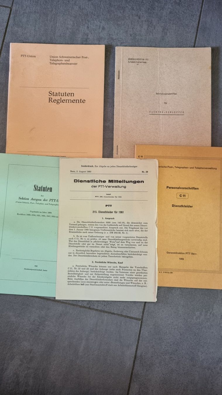 Documenti: PTT-UNION Dokumente 1959 bis 1962 – Usato da Bözberg venduto da heinz-d 1