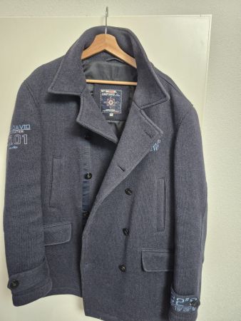 Camp David Wollmantel in XXL, blau