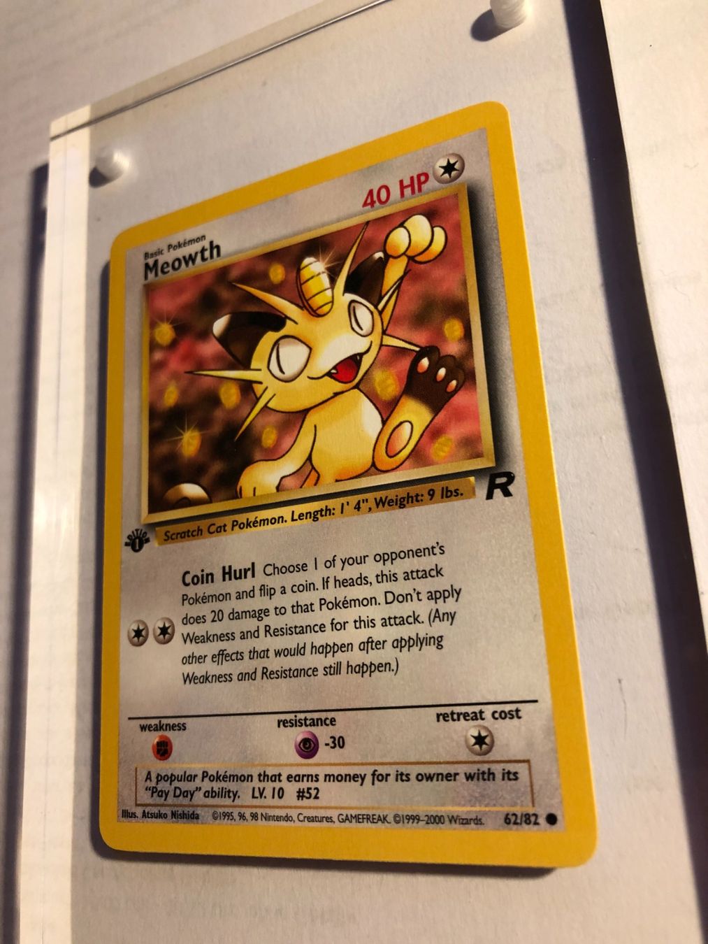 Cartes à collectionner: Meowth 1st Team Rocket - MINT - ab 1.- – D'occasion à Giubiasco par dan_pr8b 2