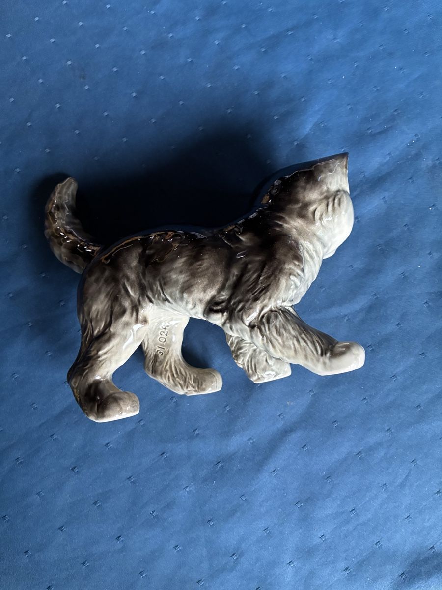 Statuette: Goebel Katze grau, getigert  – Usato da Dornach venduto da Rosengarten 2