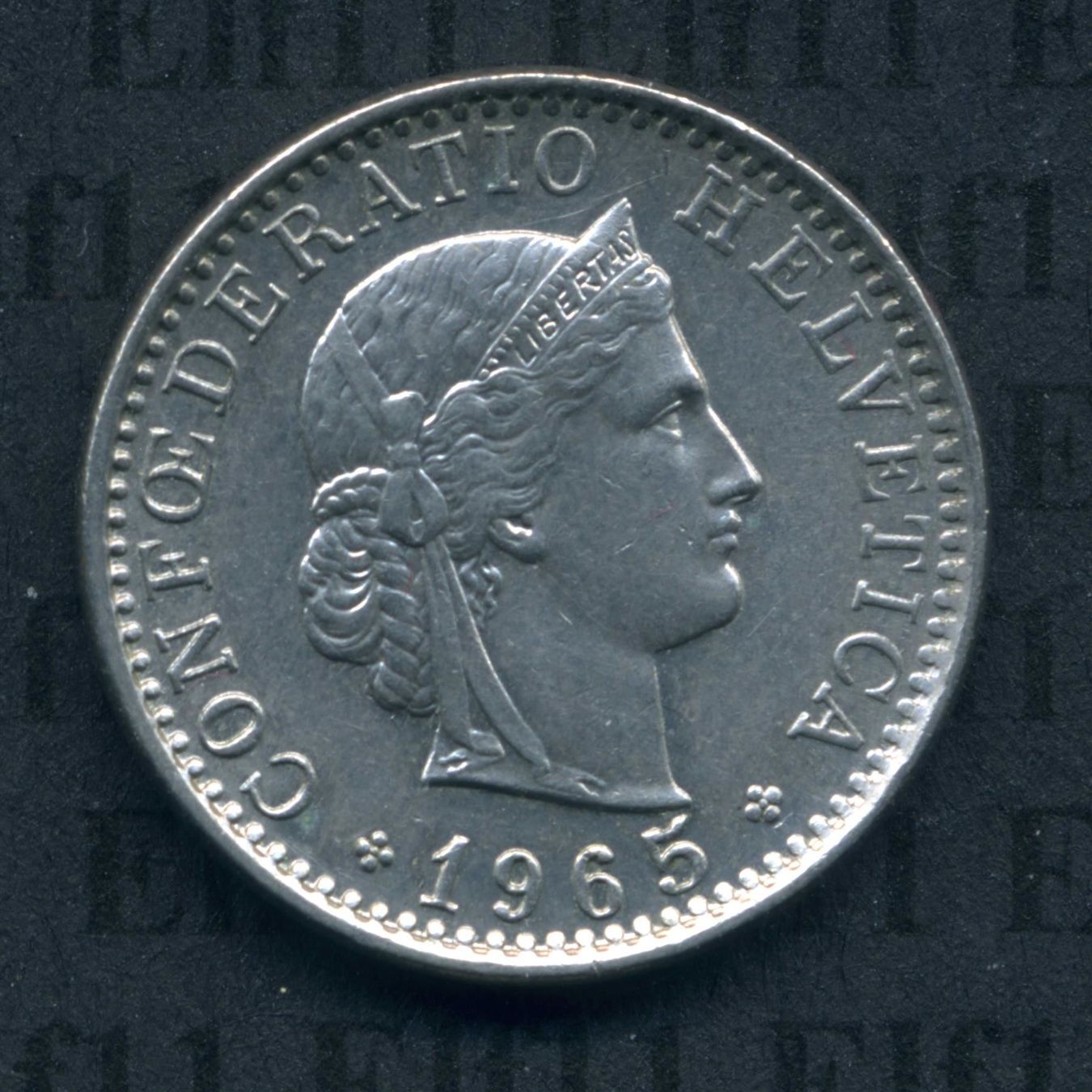 Tutti le monete: CHF___0.20 1965 -stgl 20 Rappen – Usato da Widnau venduto da Elf11