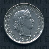 CHF___0.20 1965 -stgl 20 Rappen