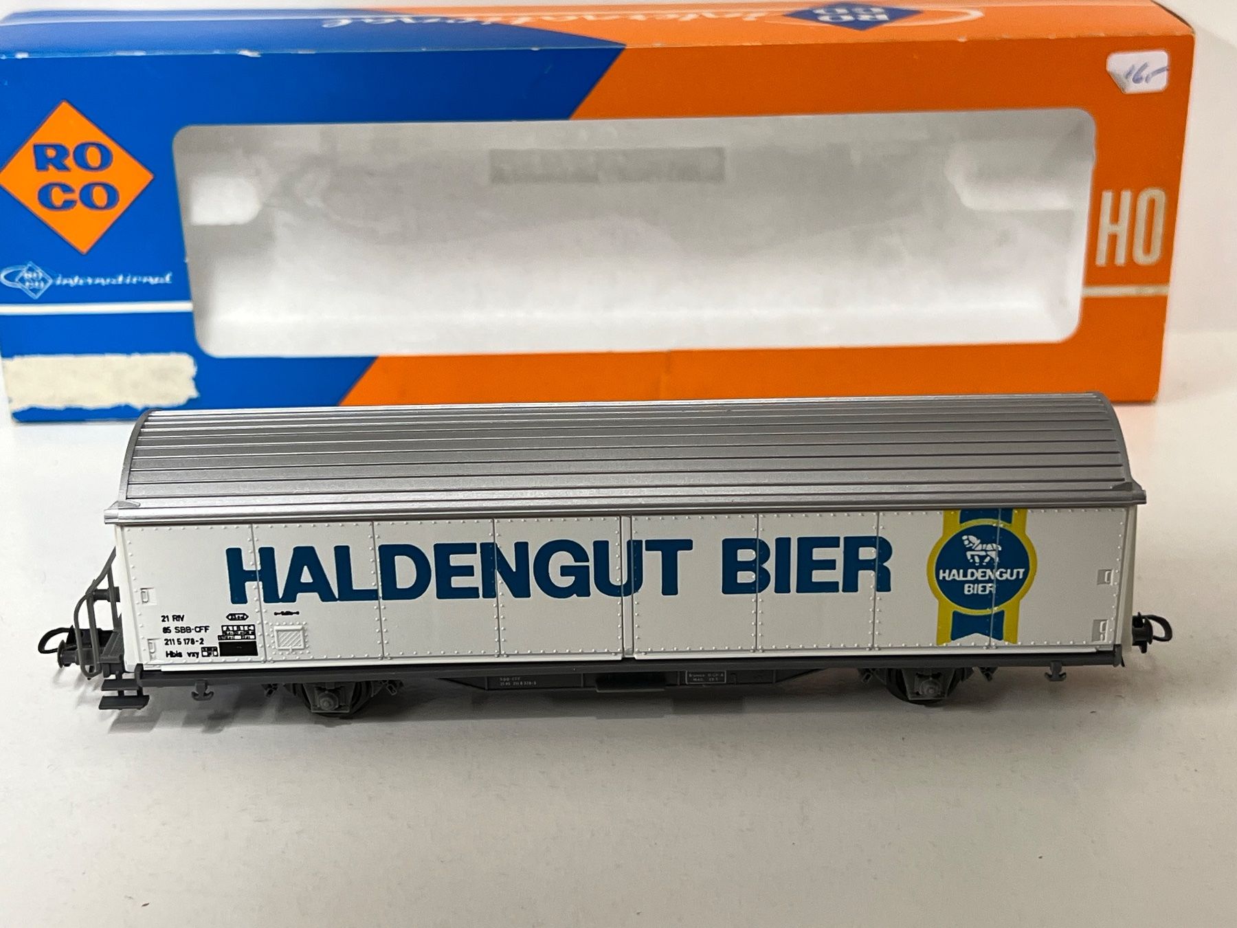 Roco Modelleisenbahnen: Roco SBB-Schiebewagen "HALDENGUT BIER"  H0 DC – Gebraucht aus Geroldswil von TopTrain54 1