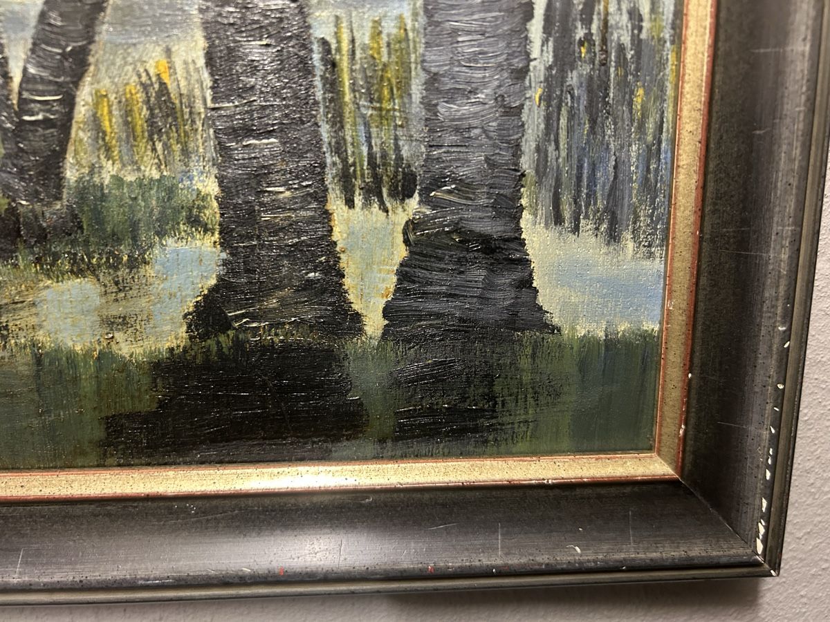 Dipinti: Wunderschönes Vintage-Ölgemälde auf Holzplatte – Usato da Glarus venduto da KunstWerkEr-LS87 2
