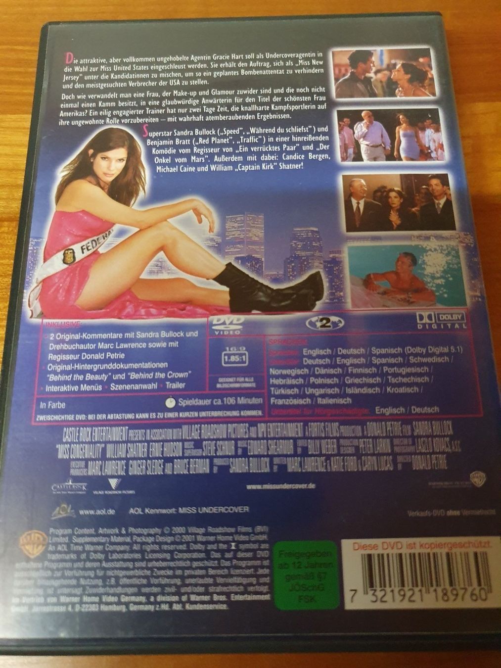 Tutti i DVDs: Miss Undercover - Sandra Bullock – Usato da Oberdorf BL venduto da BaldenEagle 1
