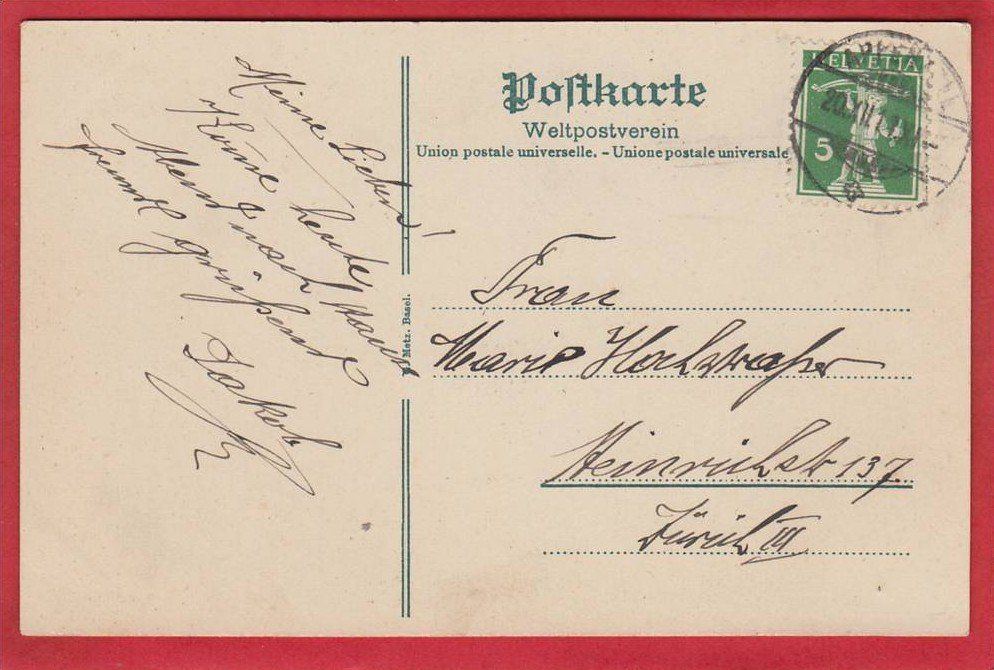 Cartoline postali: APPENZELL, TRACHTEN, KUHGLOCKEN, 1911 – Usato da Grüningen venduto da Kartenlaube 1