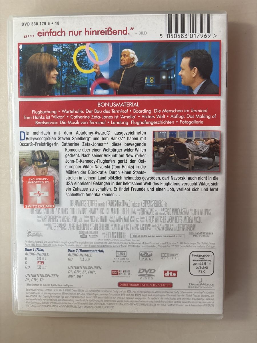 Alle DVDs: Terminal - Tom Hanks (1406) – Neu (gemäss Beschreibung) aus Ruswil von Slivio_ 1