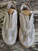 VaLenatina Sneakers Beige Size 40 Knit Mesh Neu