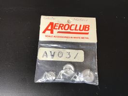 Aeroclub AV031 Räder Weissmetall neuwertig OVP1:72 Meteor