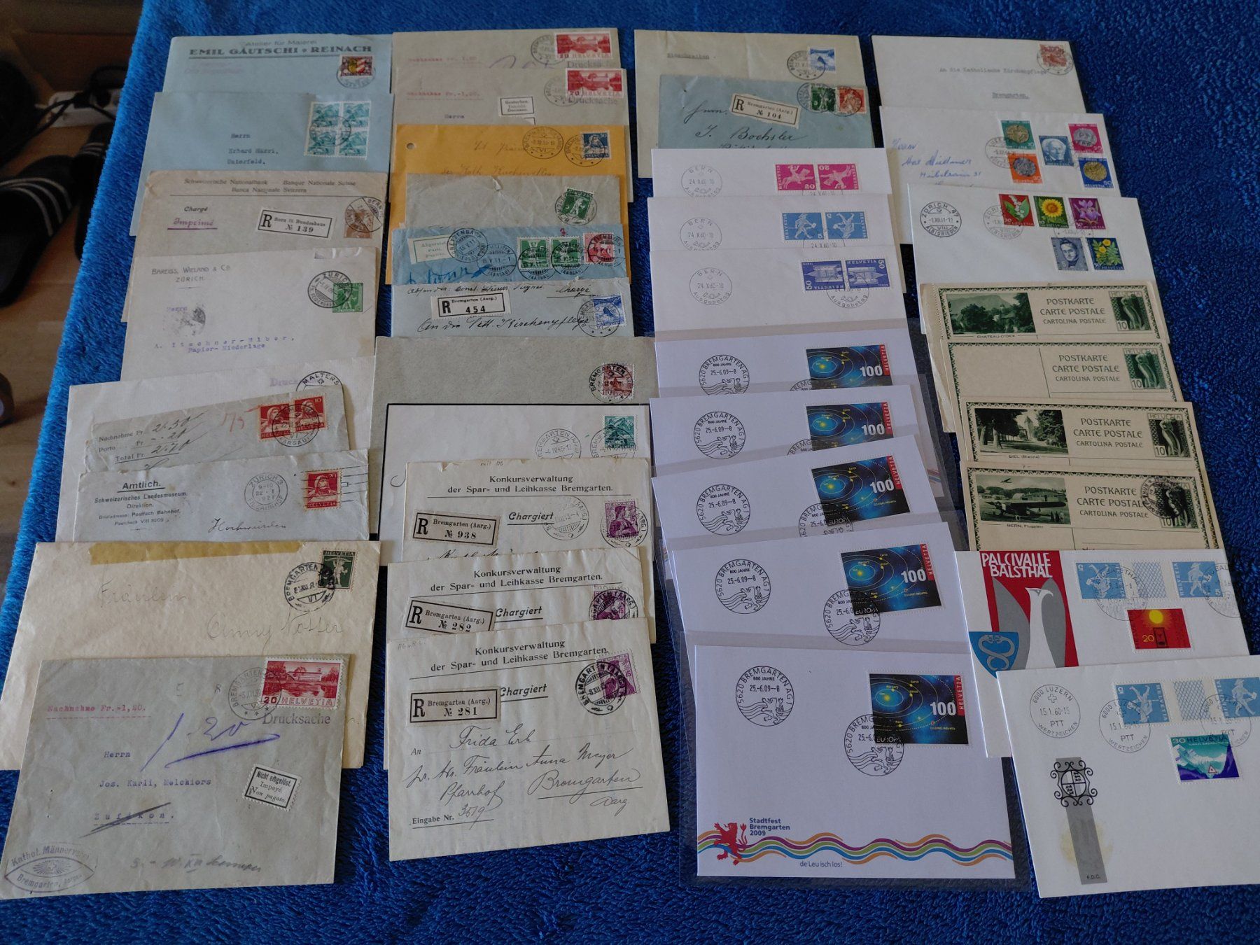 Alle Briefmarken: Superlos alte CH Briefe7Karten – Gebraucht aus Horw von Onurb008