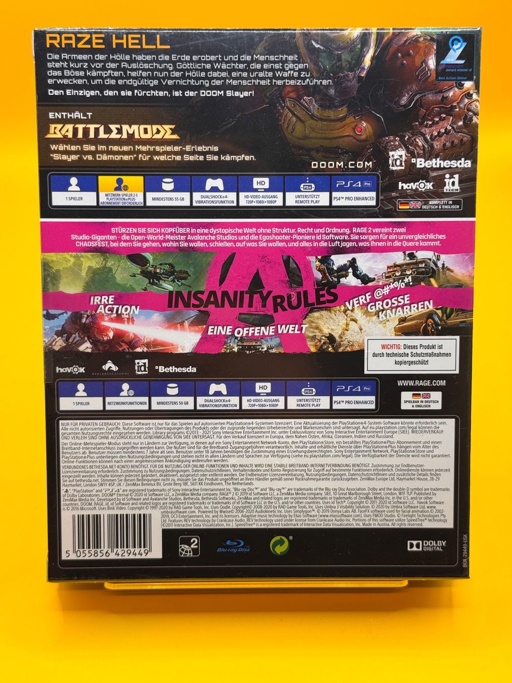 Sony Giochi: Doom Eternal & Rage 2 - Double Pack PS4 - Neuware – Nuovo e nell'imballaggio originale da Oberwil b. Zug venduto da silver2024 2
