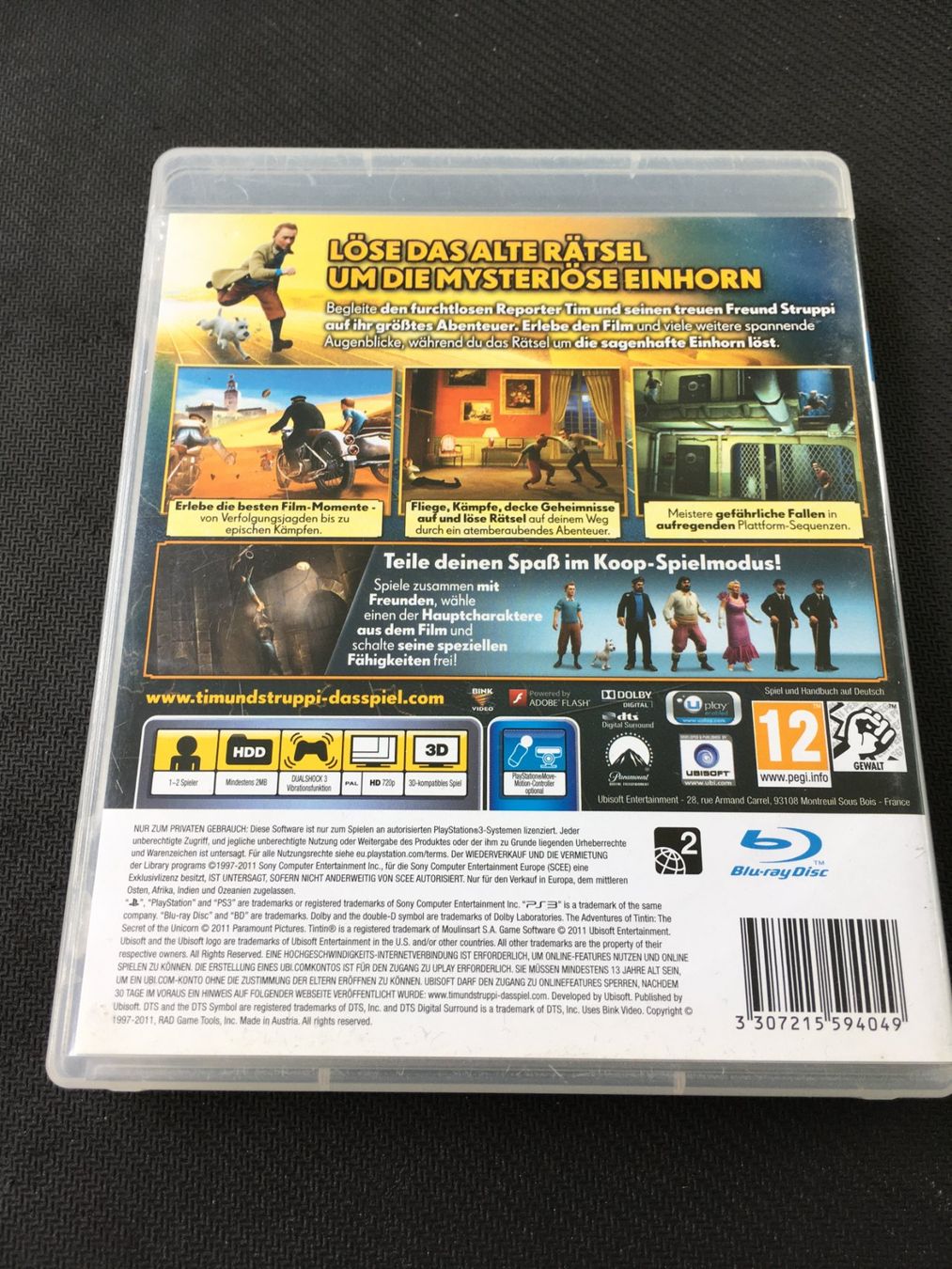 Sony Giochi: Tim und Struppi - Playstation 3 / PS3 – Usato da St.Gallen venduto da Punktchen01 1