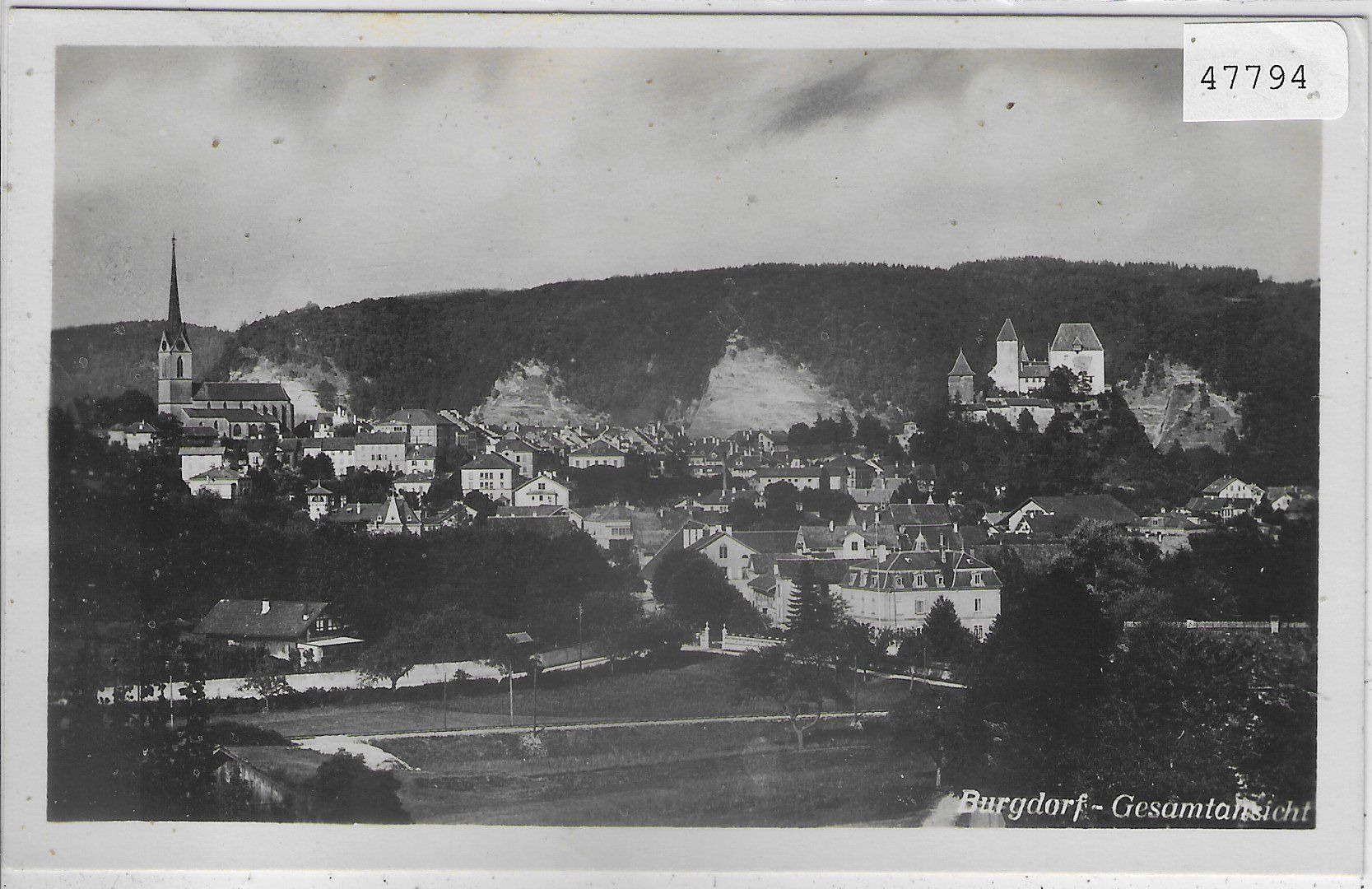 Cartoline postali: Burgdorf - Gesamtansicht – Usato da Ettingen venduto da Kartenplanet