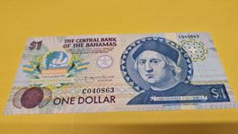 Bahamas 1 Dollar Note - Spezielle Sammlermünze 1974