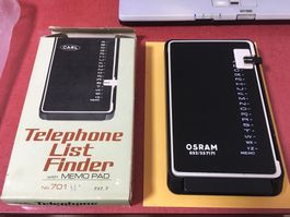 Telefon List Finder Adressbuch mechanisch Vintage neuwertig