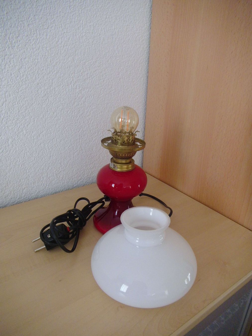 Lampen: Glas Tischlampe – Gebraucht aus St Gallen von Hrabbit 1
