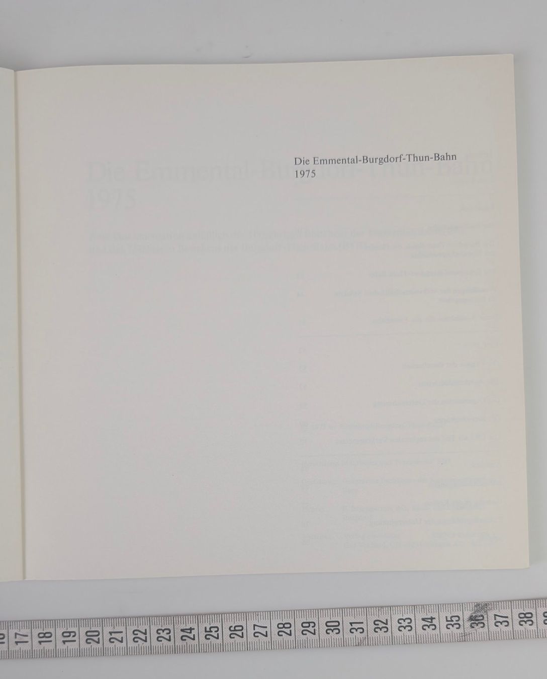 Libri: Die Emmental-Burgdorf-Thun-Bahn 1975. – Usato da Zürich venduto da axolottchen 3