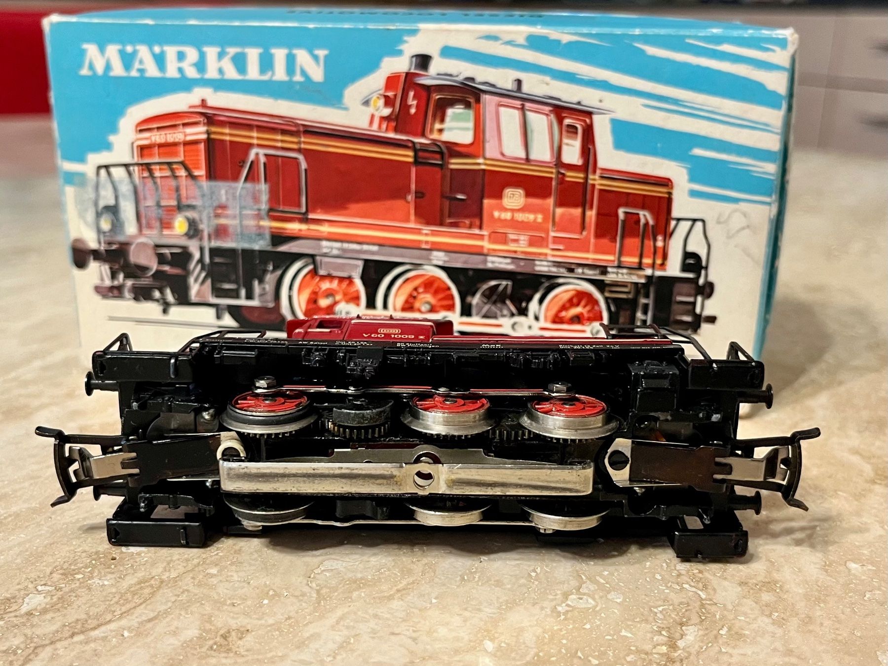 Märklin Modellini di ferrovie: SERVICED OVP Märklin 3065 FIRST VERSION V60 DB BR 260 TELEX – Usato da Biel/Bienne venduto da luc_7ffs 7