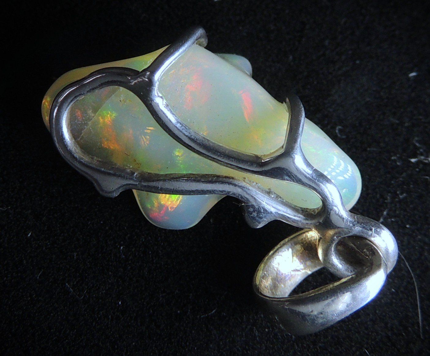 Ciondoli: Opal Nugget Silber 925 Anhänger – Usato da Waldenburg venduto da schaller707 5