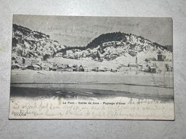 Le Pont, Vallée de Joux, Paysage d’hiver 1905