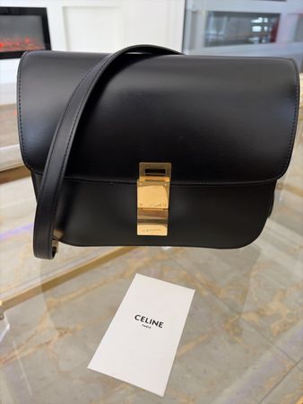 Celine Small Classic Box Bag Schwarz – Original
