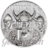 Cook Islands Silber 5 $ Dollar Savage Vikings 2026