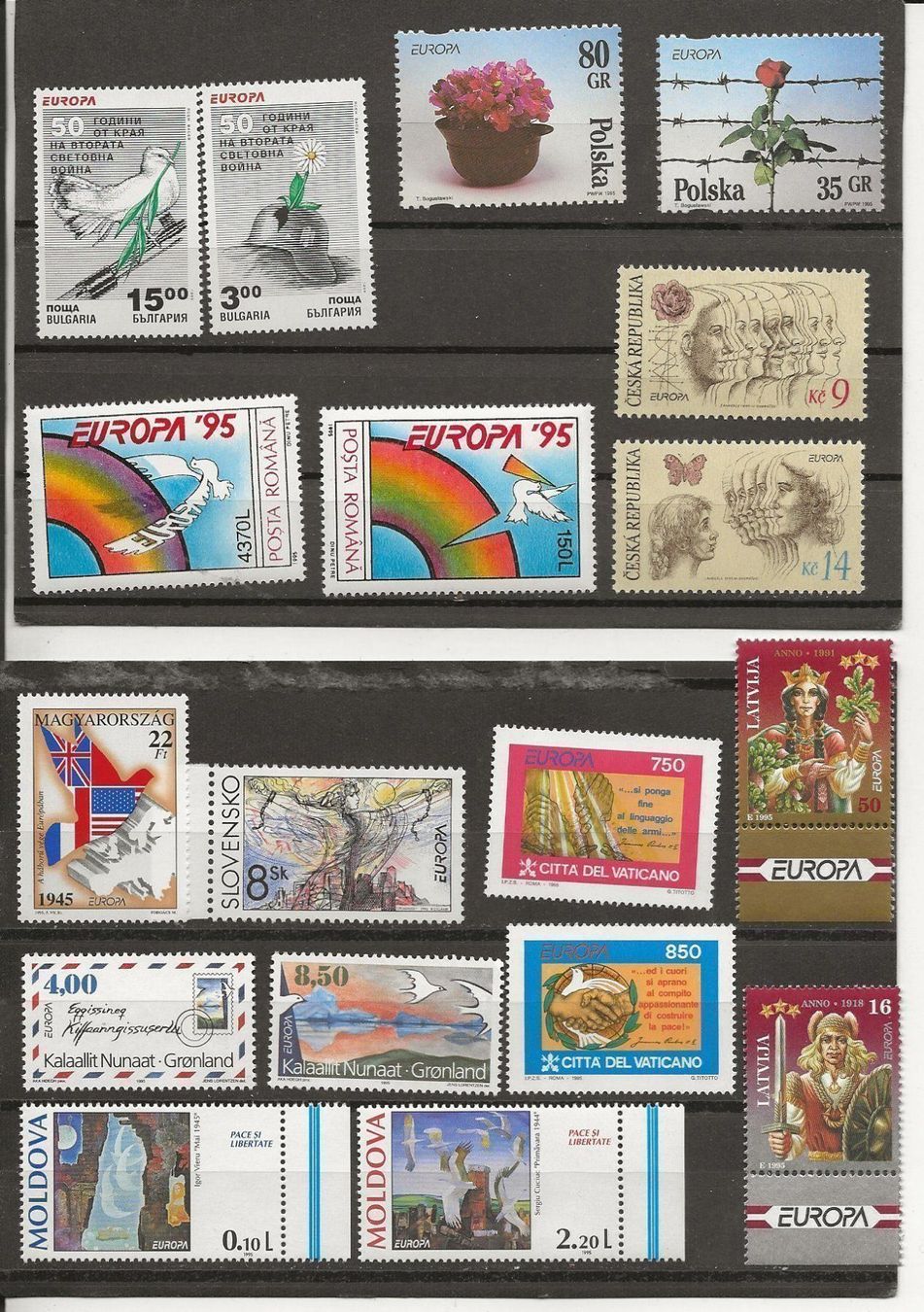Tutti i francobolli: Europa  Tous les pays 1995 ** – Nuovo (secondo la descrizione) da Sion venduto da PierreP01 4