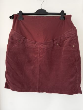 Umstandsrock Cord Gr. 46 bpc rot