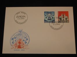 Werbemarken Europa FDC 1993 Nr. 846-847