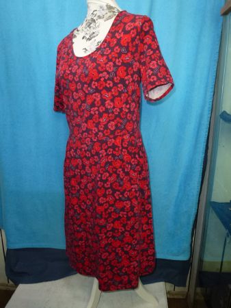LANDS END KLEID MIT TASCHEN GR M BAUMWOLLE NEU UNGETRAGEN
