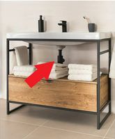 Bäderwelt Korfu Washbasin-Siphon black