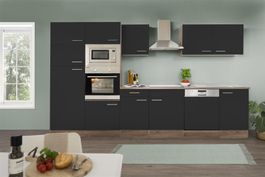 663 Küchenzeile Küchenblock 340cm E/Y/SW - Küche Einbauküche