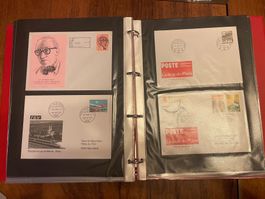 Enveloppes 1er jour + timbres Neuchâtel avec le Corbusier